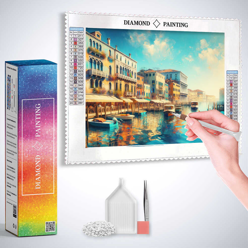 Venice beneath a Blue Sky — Diamond Painting Kit, product view 2