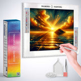 Dreamlike sunset — Diamond Painting Kit, product view 3