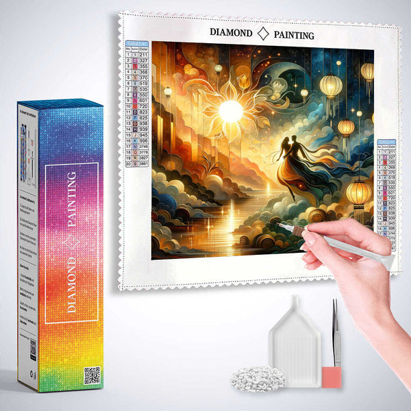 Cosmic elegance (DP-7593) — Diamond Painting Kit, product view 3