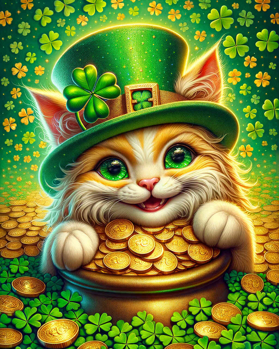 Lucky cat — Diamond Painting Kit design
