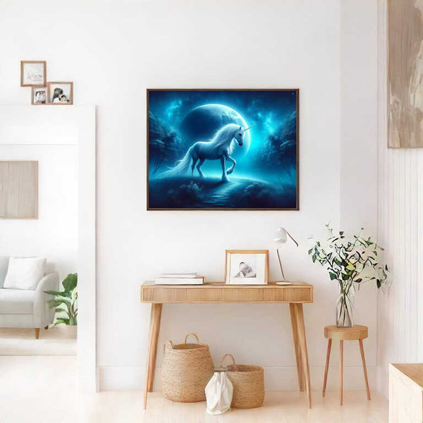 Unicorn in the Moonlight — Diamond Painting Kit, product view 2