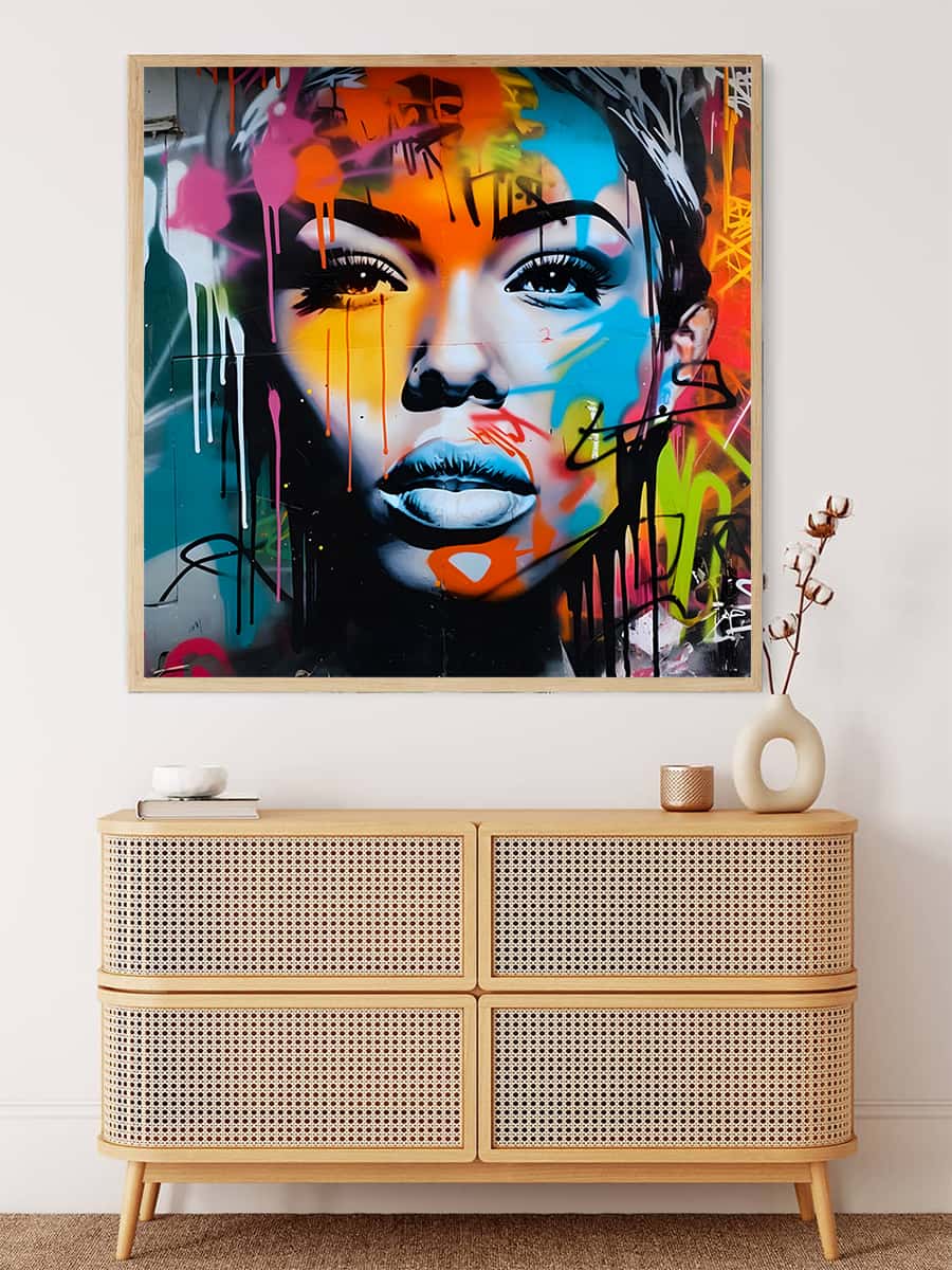 Woman Spray Art — AB Diamond Painting Kit, product view 3