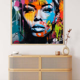 Woman Spray Art — AB Diamond Painting Kit, product view 3
