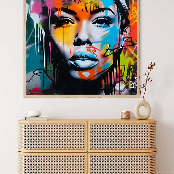 Woman Spray Art — AB Diamond Painting Kit, product view 3