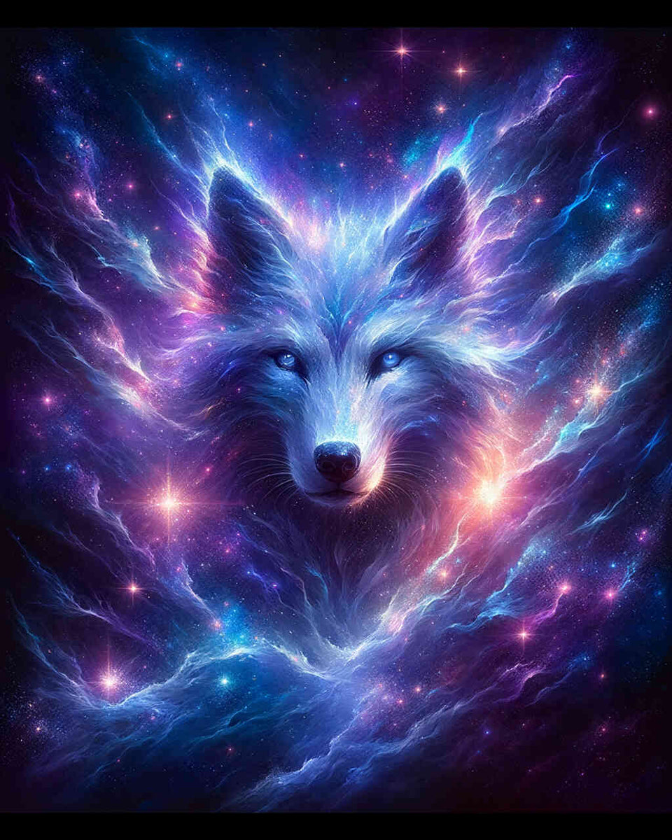 Shiny wolf — Diamond Painting Kit design
