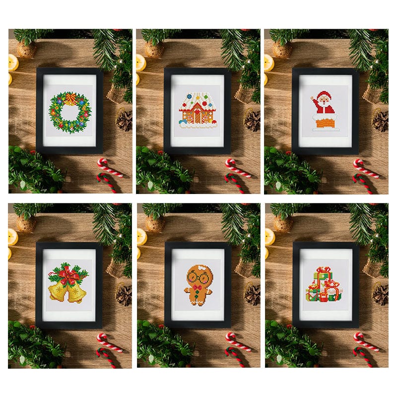 Festive Magic, Set of 12 — Mini Diamond Painting Set, product view 9