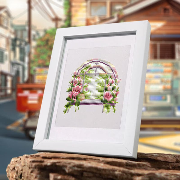 Floral Windows, Set of 12 — Mini Diamond Painting Set, product view 7
