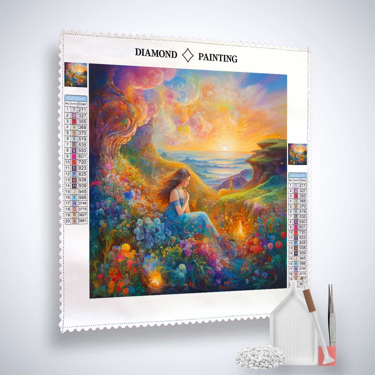 Dreamy beauty in the countryside — Diamond Painting Kit, product view 2