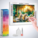 Unicorn Family — Diamond Painting Kit, product view 3