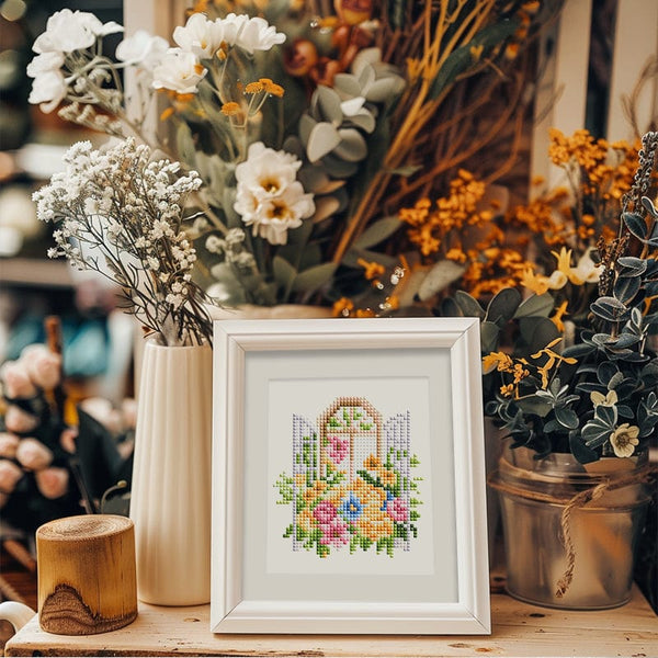 Floral Windows, Set of 12 — Mini Diamond Painting Set, product view 8