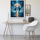 Dolphins heart — Diamond Painting Kit, product view 2