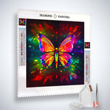 Butterfly Colored Frontal — AB Diamond Painting Kit, product view 2