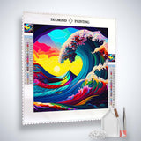Rainbow wave — AB Diamond Painting Kit, product view 2