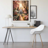 Flower splendor, forest church — Diamond Painting Kit, product view 2