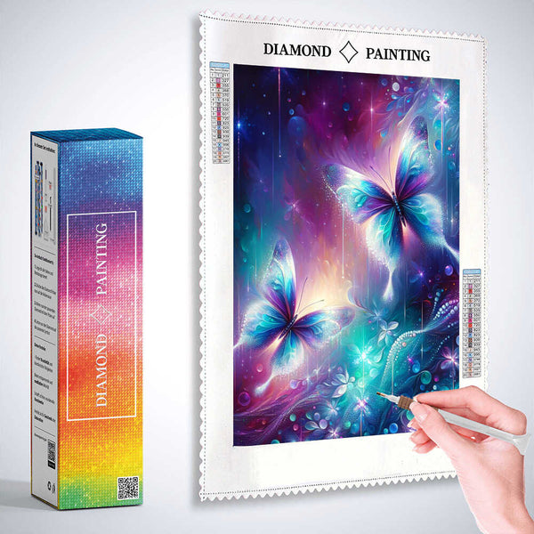 Butterfly couple — Diamond Painting Kit, product view 3