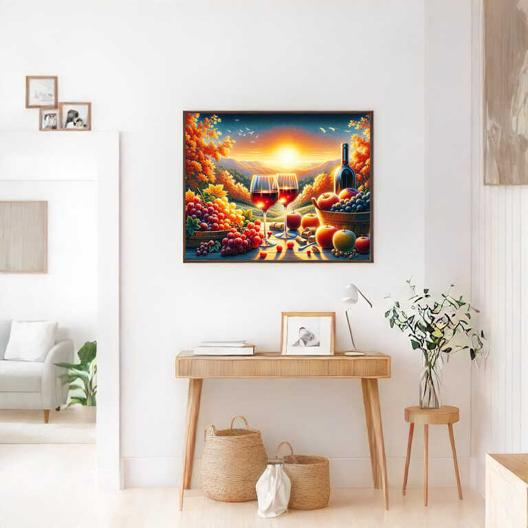 An Evening of Wine — Diamond Painting Kit, product view 2