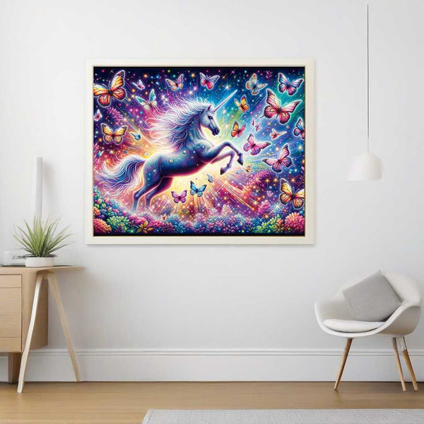 Unicorns and Butterflies — Diamond Painting Kit, product view 2