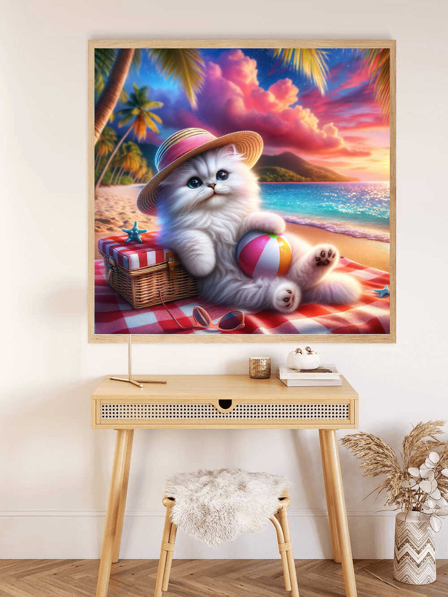 Sweet beach life — Diamond Painting Kit, product view 2