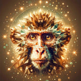 Monkey Portrait — Diamond Painting Kit design