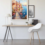A Bridge by the Mediterranean Sea — Diamond Painting Kit, product view 2