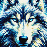 Color impression impressive wolf — Diamond Painting Kit design