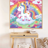 Unicorn above the Rainbow Kingdom — Diamond Painting Kit, product view 2