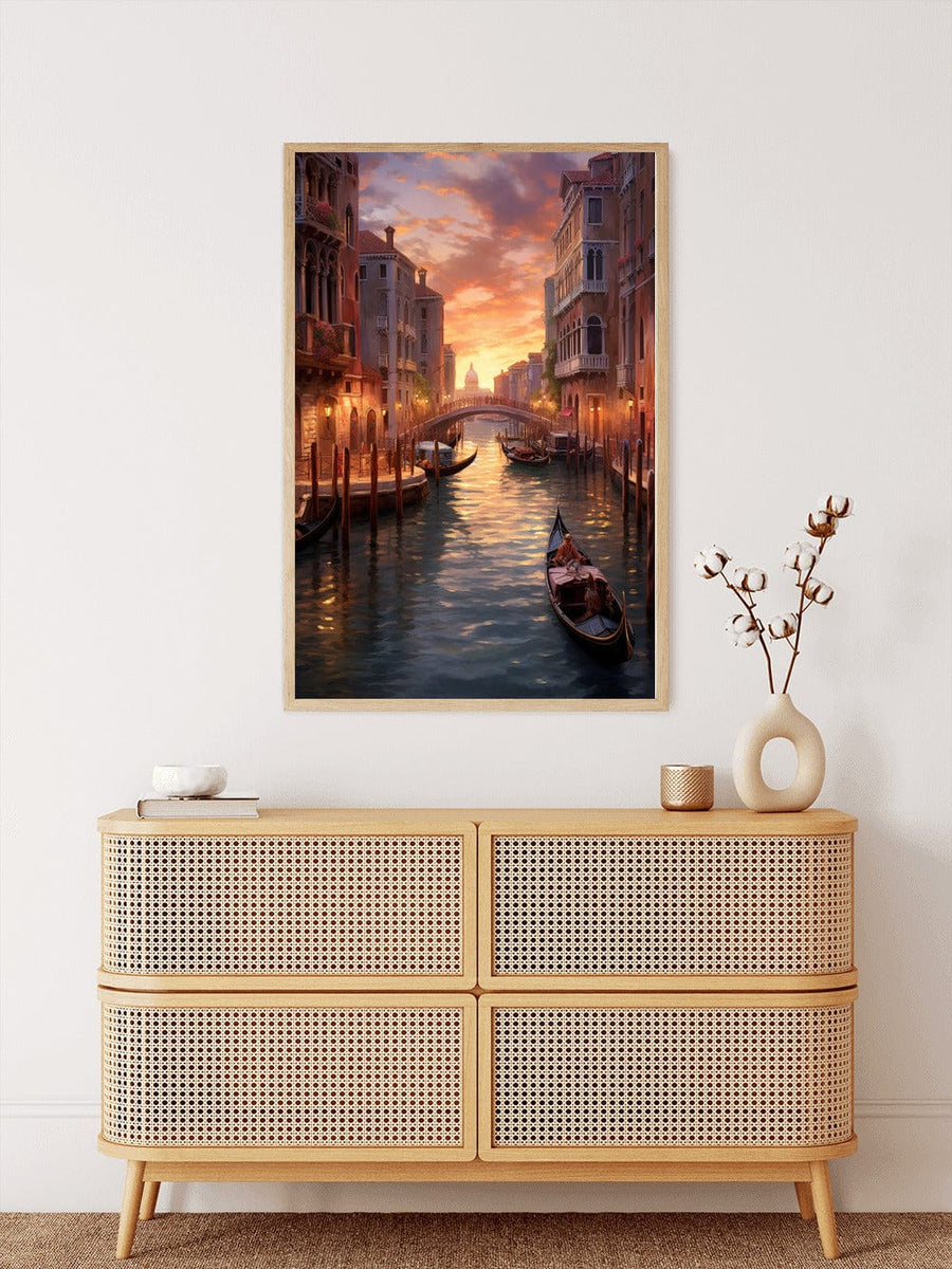 Venice's canals in the evening — Diamond Painting Kit, product view 3