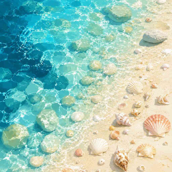 Seashells in Sunlight — Diamond Painting Kit design