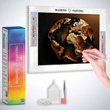 Earth in Brown and Black — Diamond Painting Kit, product view 3