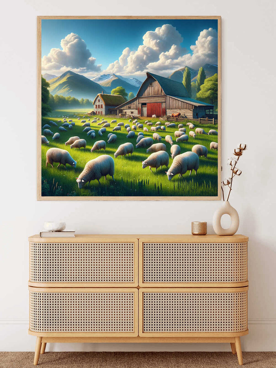 Idyllic country life — Diamond Painting Kit, product view 2