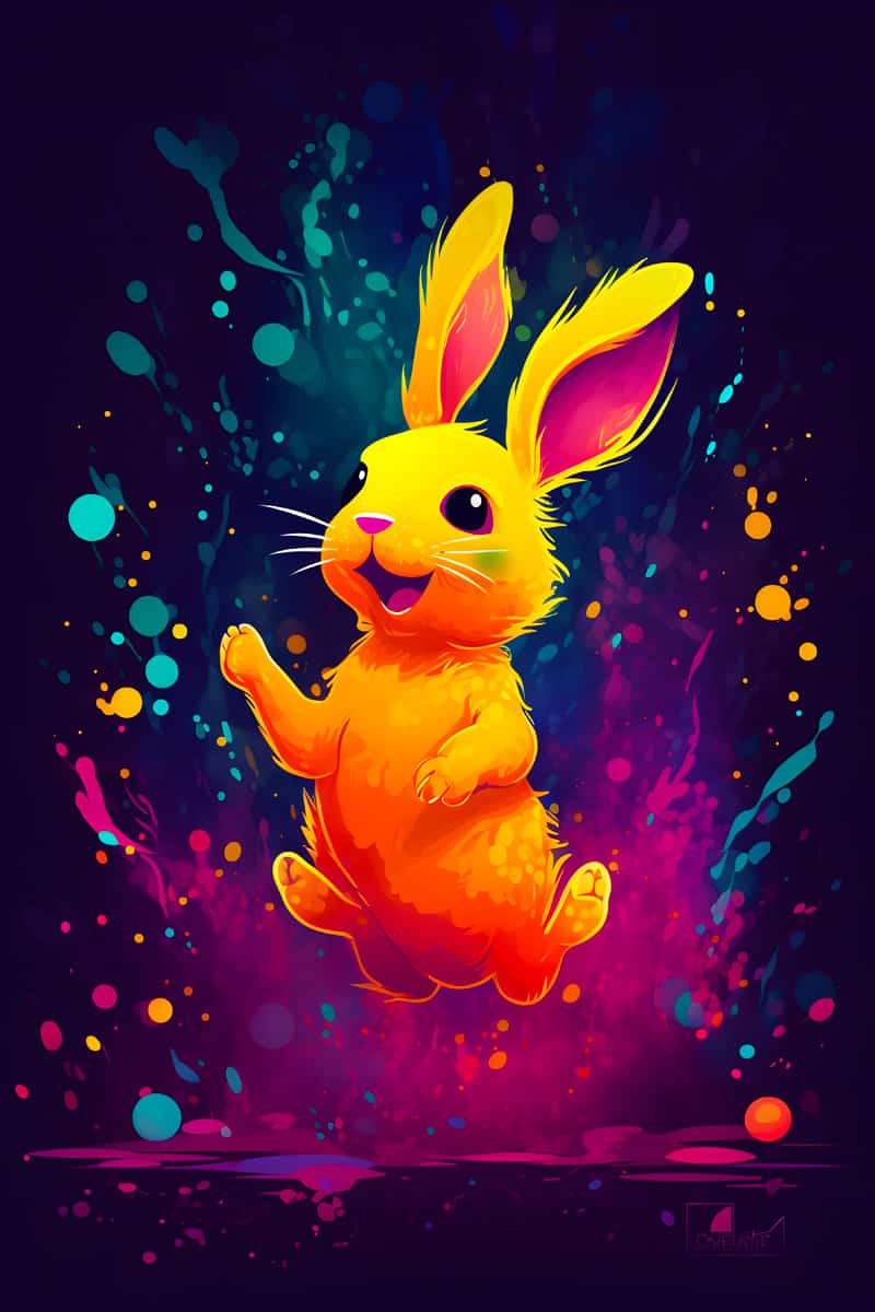 Laughing Hare — Diamond Painting Kit design