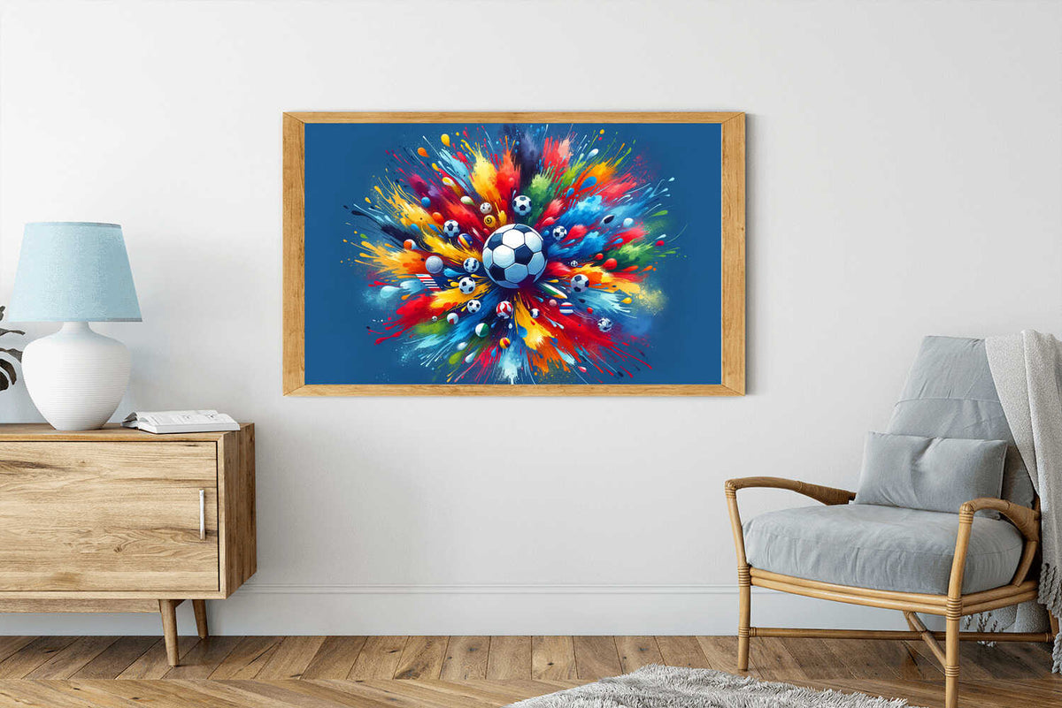 Explosion of color on the sidelines — Diamond Painting Kit, product view 2