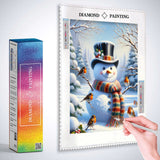 Dressed Snowman — Diamond Painting Kit, product view 3