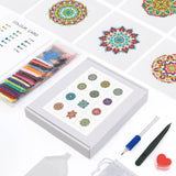 Mandala Magic, Set of 12 — Mini Diamond Painting Set, product view 2