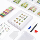 Floral Windows, Set of 12 — Mini Diamond Painting Set, product view 10