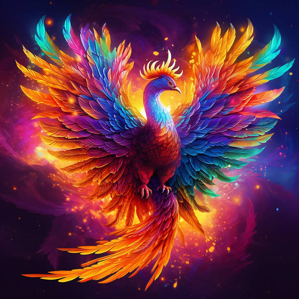 Magnificent Phoenix — AB Diamond Painting Kit design