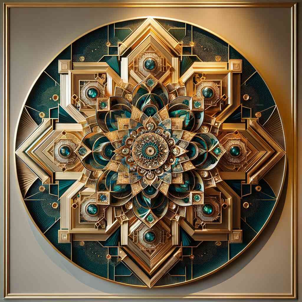 3D Mandala — Diamond Painting Kit design