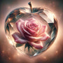 Glass apple pink rose — Diamond Painting Kit design