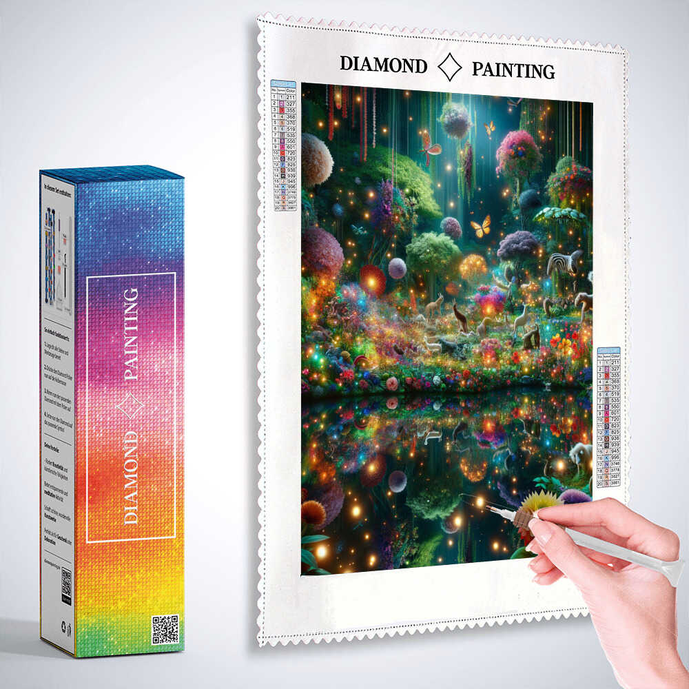 Enchanted Forest of Dreams — Diamond Painting Kit, product view 3