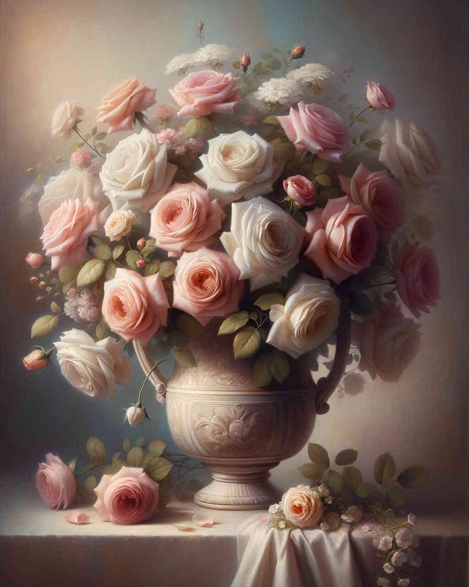 Harmonious bouquet of roses — Diamond Painting Kit design