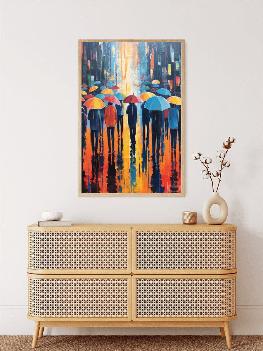 Abstract umbrellas — Diamond Painting Kit, product view 3