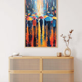 Abstract umbrellas — Diamond Painting Kit, product view 3