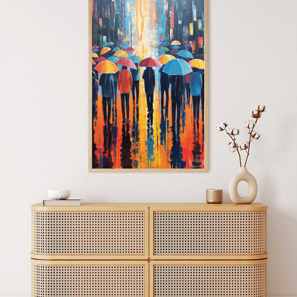 Abstract umbrellas — Diamond Painting Kit, product view 3
