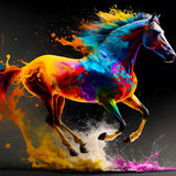 Colorful Horse — AB Diamond Painting Kit design
