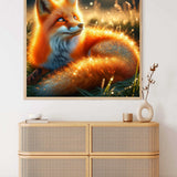 A Fox's Sparkling Dreams — Diamond Painting Kit, product view 2