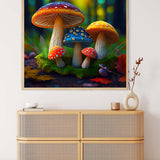 Rainbow Mushrooms — AB Diamond Painting Kit, product view 3