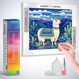 Alpaca Joy in the Andes — Diamond Painting Kit, product view 3