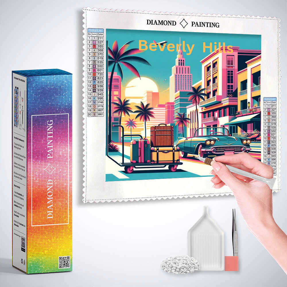 Californian dreams — Diamond Painting Kit, product view 3