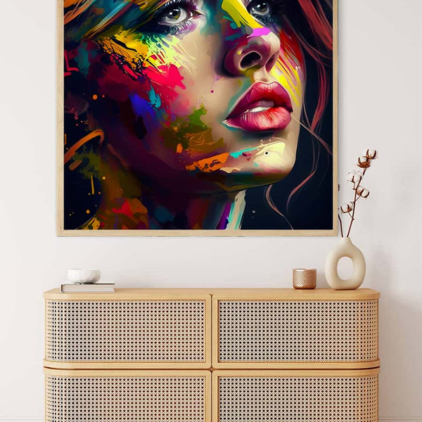 Woman with Colors — AB Diamond Painting Kit, product view 3