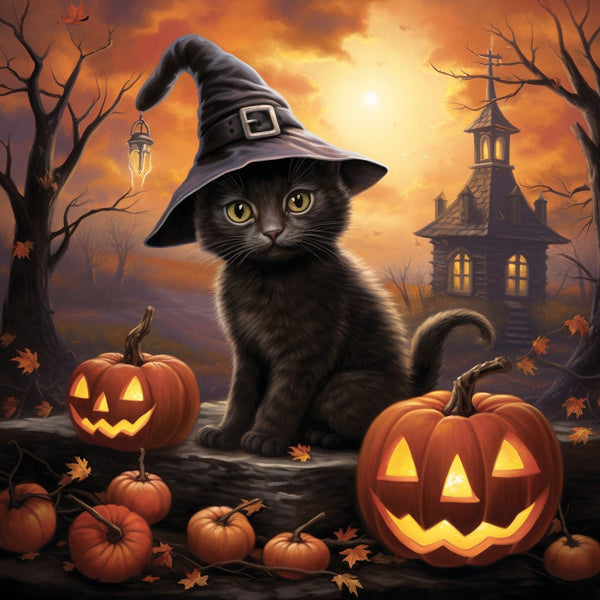 Witch kittens — Diamond Painting Kit design